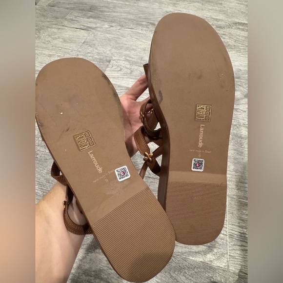 Larroude brown Harmony flatform sandals - Picture 6 of 8